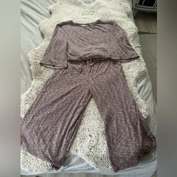 Anthropologie daily practice Top ONLY.  Medium. Raspberry multi color - Picture 2 of 2